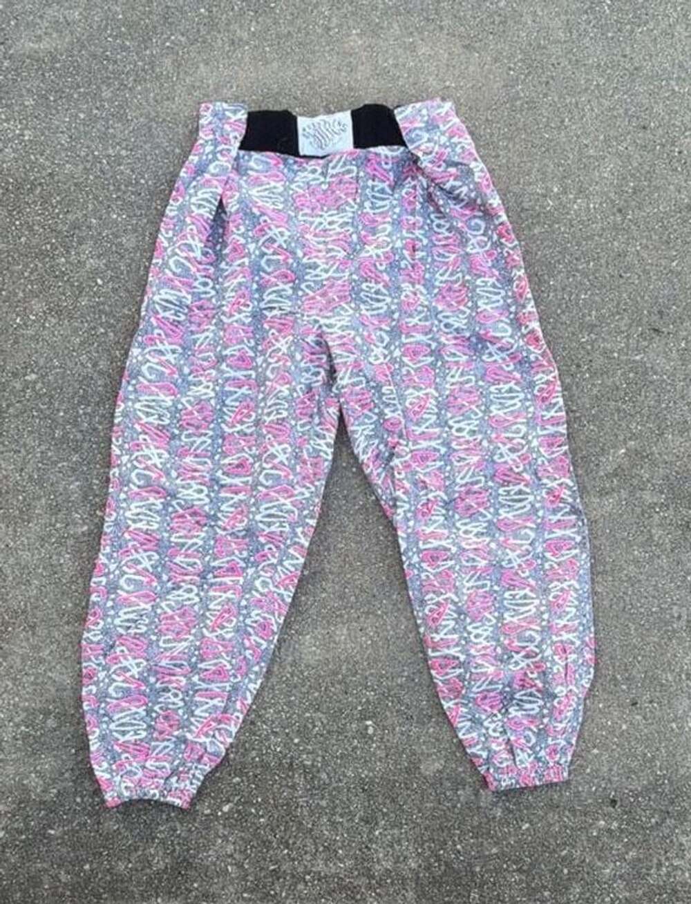 Vintage Avi Inc Miami Florida Graffiti Print 80s 90s Style Pants